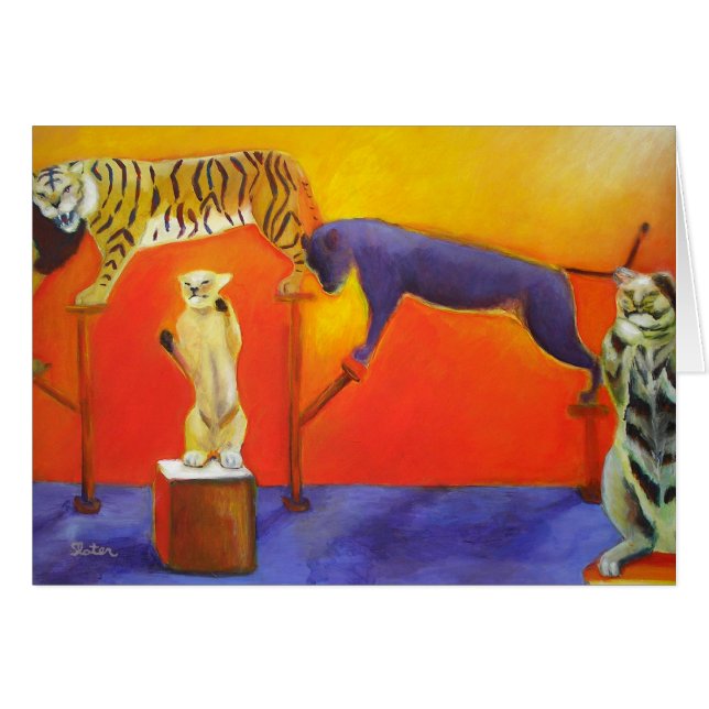 Circus Cats - kaart (Voorkant Horizontaal)