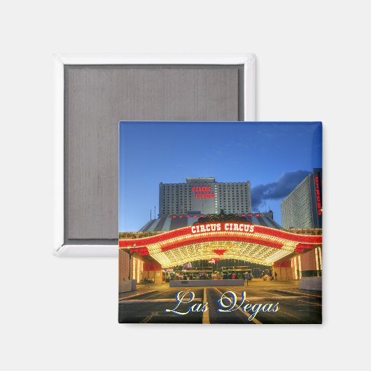 Circus Circus Vegas Resort magneet (Voorkant / Achterkant)