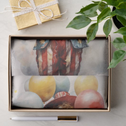 Circus Clown 1 Decoupage papier (Geschenk)