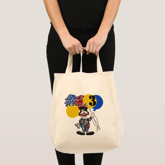 Circus Clown 3e Verjaardag Tshirts en geschenken Tote Bag (Voorkant (product))