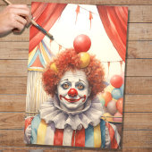Circus Clown 4 Decoupage papier