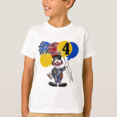 Circus Clown 4e verjaardag Tshirts en geschenken (Voorkant)