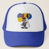 Circus Clown 4e verjaardag Tshirts en geschenken Trucker Pet (Voorkant)