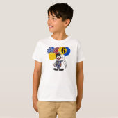 Circus Clown 6th Birthday T-shirt (Voorkant volledig)