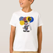 Circus Clown 6th Birthday T-shirt (Voorkant)