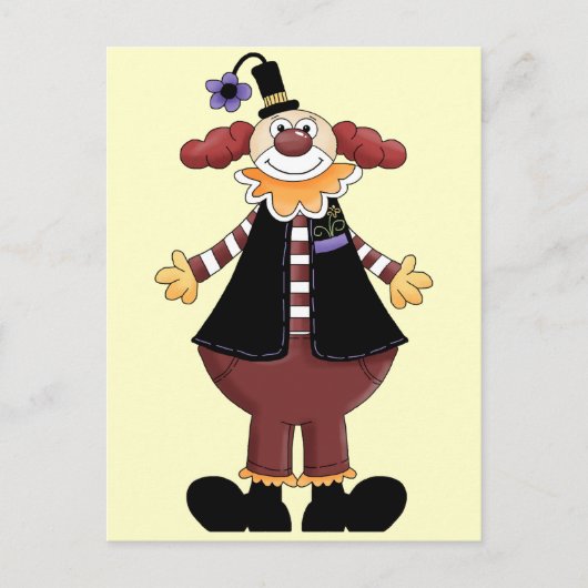 Circus Clown Act Briefkaart (Voorkant)