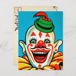  Circus Clown Art Briefkaart