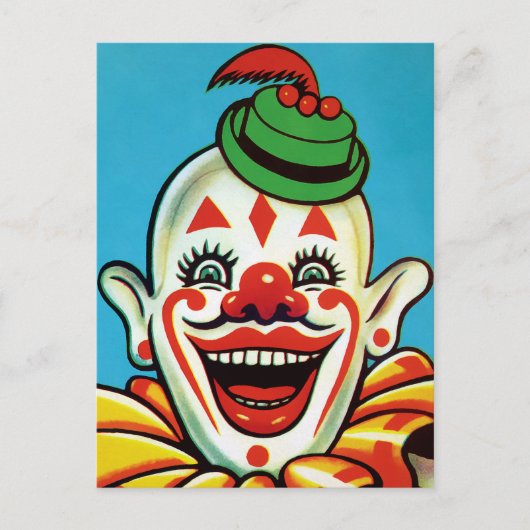  Circus Clown Art Briefkaart (Voorkant)