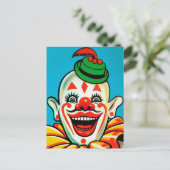  Circus Clown Art Briefkaart (Staand voorkant)
