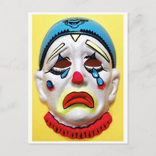 Circus Clown Briefkaart (Voorkant)