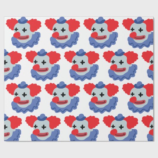 Circus Clown Cadeaupapier (Vlak)