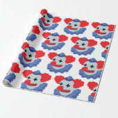 Circus Clown Cadeaupapier (Uitgerold)