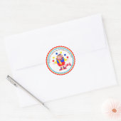 Circus Clown Carnaval Verjaardagsfeestje Stickers (Envelop)