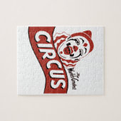 Circus clown clipart, leuke illustratie legpuzzel (Horizontaal)