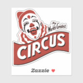 Circus clown clipart, leuke illustratie sticker (Vel)