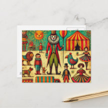  Circus Clown Collage