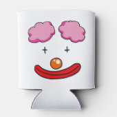 circus clown gezicht cartoon blikjeskoeler (Achterkant)