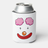 circus clown gezicht cartoon blikjeskoeler (Blikje Achterkant)