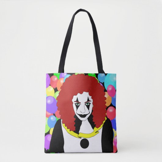 Circus Clown Girl side show freak horror gothic ku Tote Bag (Voorkant)