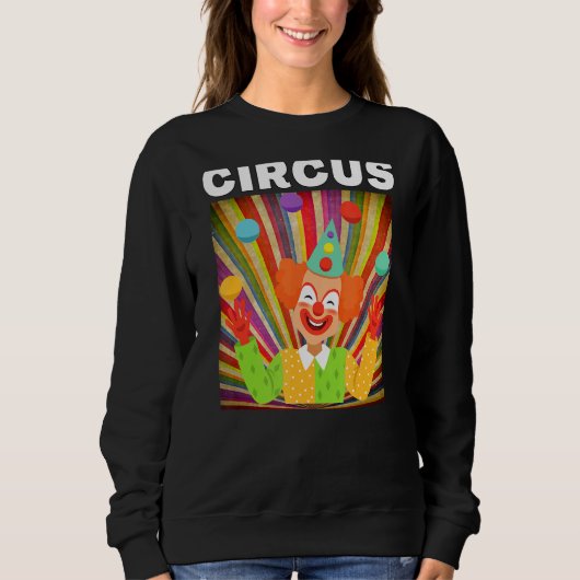 Circus Clown Graphics voor Circus Party Trui (Voorkant)