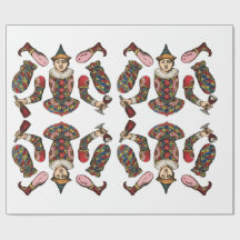  circus clown Jester jongen papier pop kunst