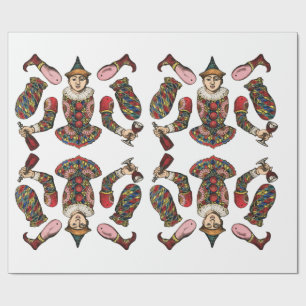  circus clown Jester jongen papier pop kunst