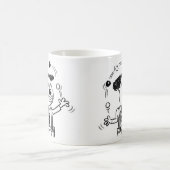 Circus Clown Juggler is jongleren met ballen Koffiemok (Center)