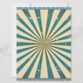 Circus Clown Kinder Party Invitation 6,5 inch x 8, Kaart (Achterkant)