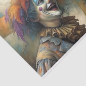 Circus Clown Koppel Decoupage Tissuepapier (Detail)