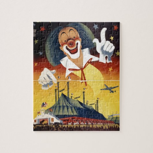 Circus Clown Legpuzzel (Verticaal)