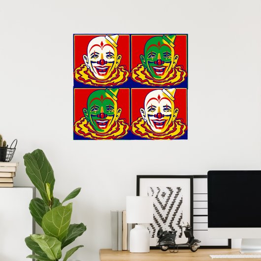  Circus Clown Poster (Thuiskantoor)