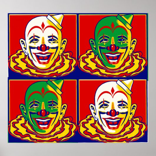  Circus Clown Poster (Voorkant)