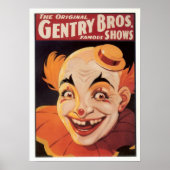  Circus Clown Poster (Voorkant)
