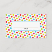 Circus Clown Punch-kaart Visitekaartje (Achterkant)