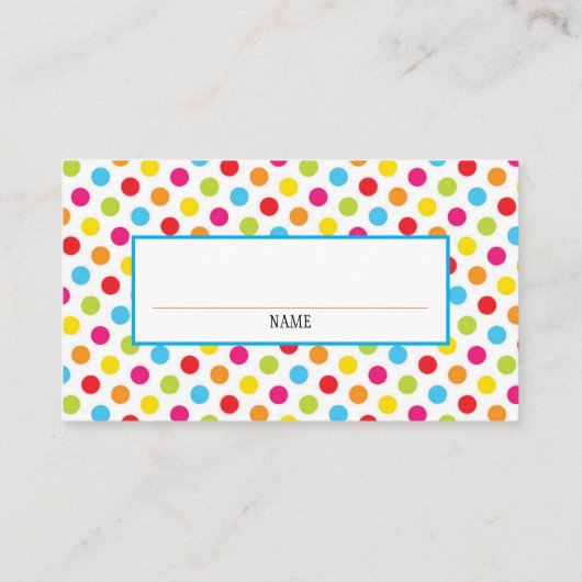 Circus Clown Punch-kaart Visitekaartje (Achterkant)