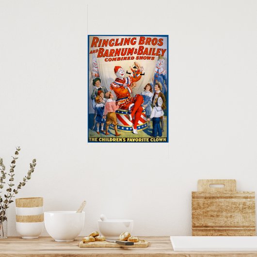  Circus Clown Show Poster (Keuken)