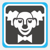 Circus Clown Symbool Stickers (Voorkant)