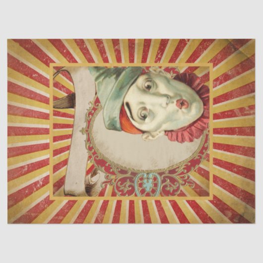 Circus Clown Tissue Papier (Voorkant)