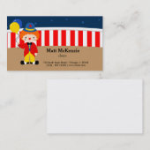 Circus Clown Visitekaartje (Voorkant / Achterkant)