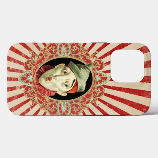  Circus clown with Red Distress Stripes Case-Mate iPhone Case (Achterkant (horizontaal))