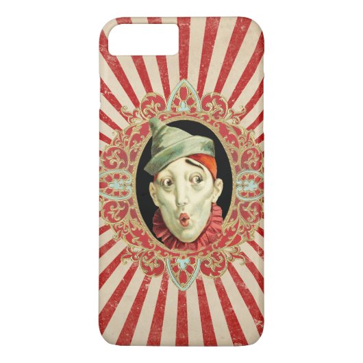 Circus clown with Red Distress Stripes Case-Mate iPhone Case (Achterkant)