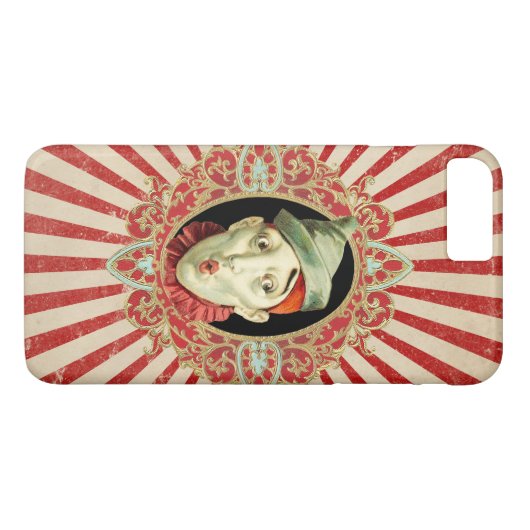  Circus clown with Red Distress Stripes Case-Mate iPhone Case (Achterkant (Horizontaal))