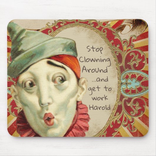 Circus Clowning rond Muismat (Voorkant)