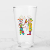Circus Clowns Glas (Achterkant)