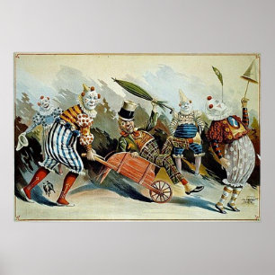 Circus Clowns  kunst Poster