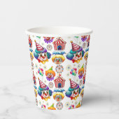 Circus Clowns Papieren Bekers (Voorkant)