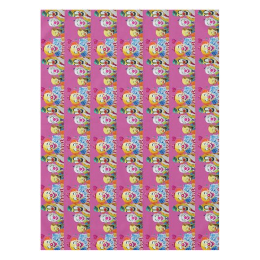 Circus Clowns Table Cloth Tafelkleed (Voorkant)
