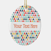 Circus Color Triangles Keramisch Ornament (Rechts)