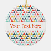 Circus Color Triangles Keramisch Ornament (Voorkant)