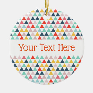 Circus Color Triangles Keramisch Ornament